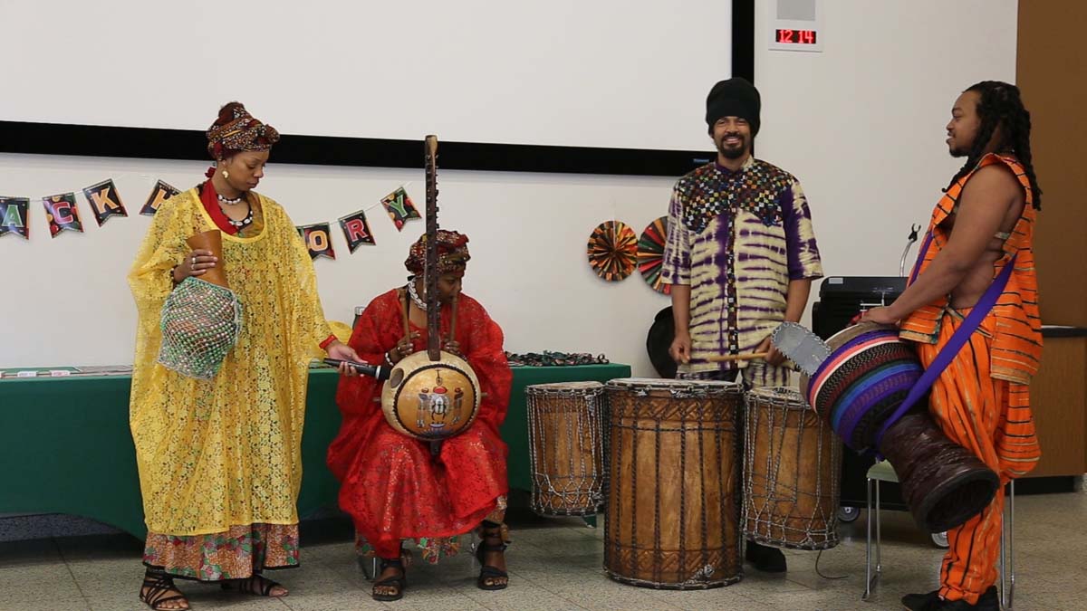 Black history month opening ceremony at CHC.