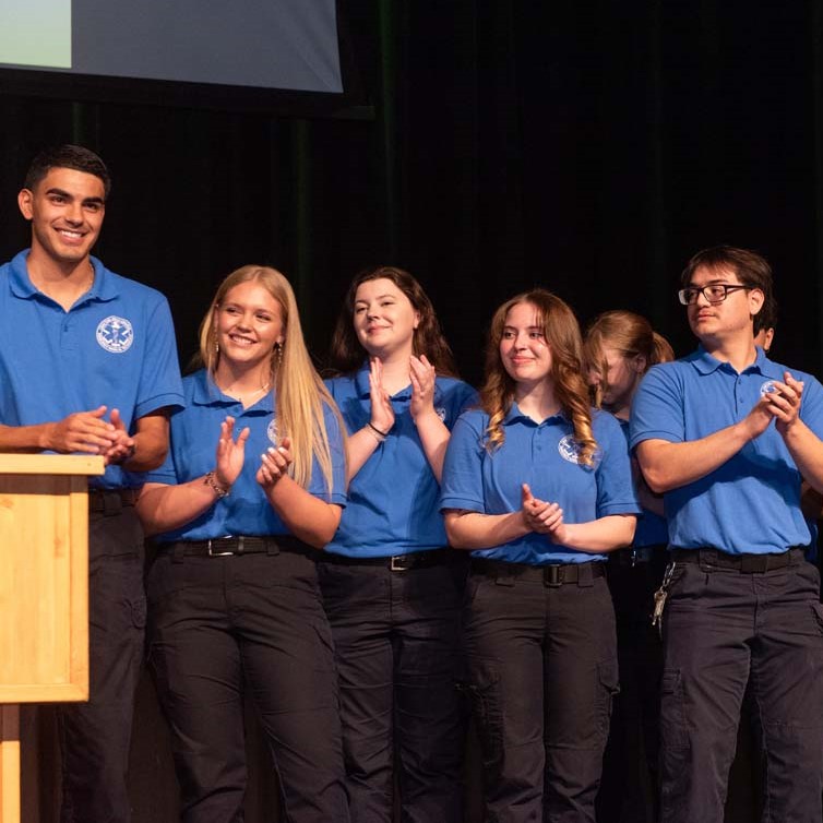 EMT graduates at CHC. 